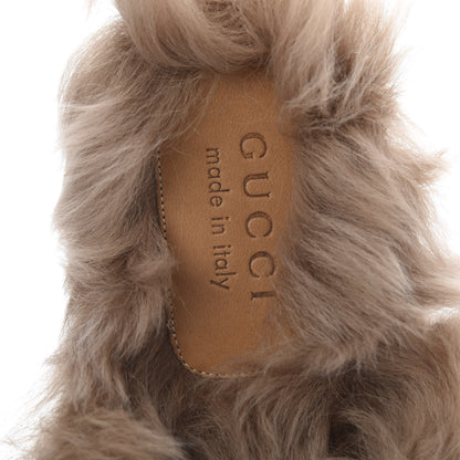 Gucci Herringbone Fur Web GG Mens Princetown Slippers 8 Black White 7 of 8