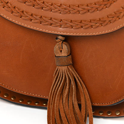 Chloe Calfskin Braided Small Hudson Shoulder Bag Caramel 17 of 17