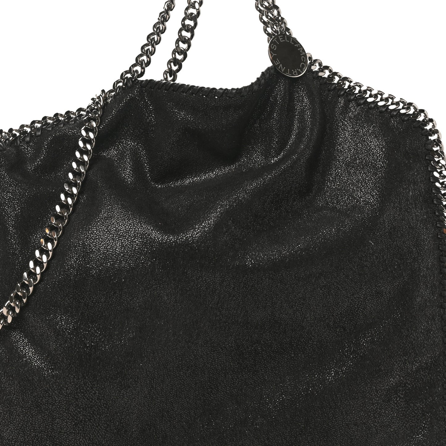 Shaggy Deer Falabella Fold Over Tote Black