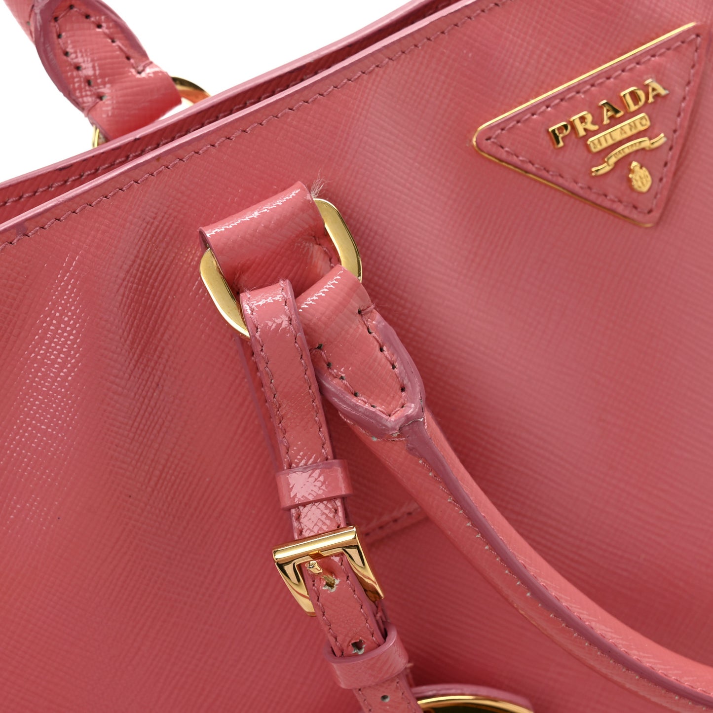 Saffiano Vernice Galleria Shopping Tote Begonia