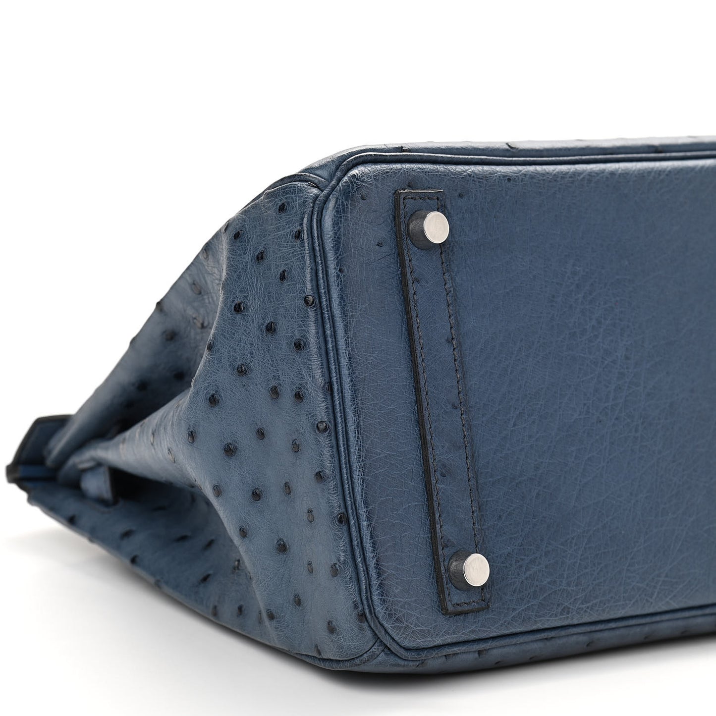 Ostrich Birkin 30 Bleu Roi