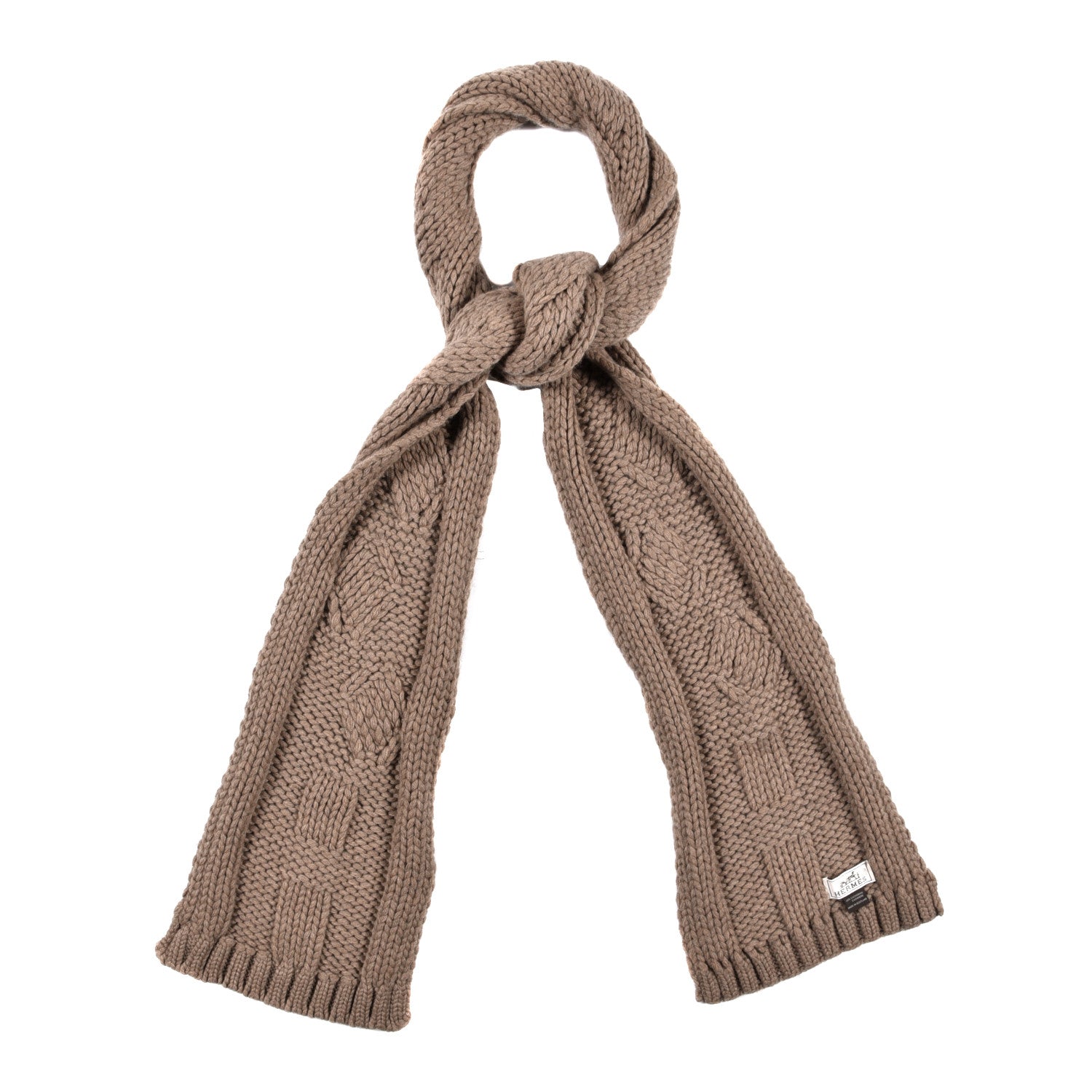 Hermes Cashmere Cable Knit Muffler 1 of 3