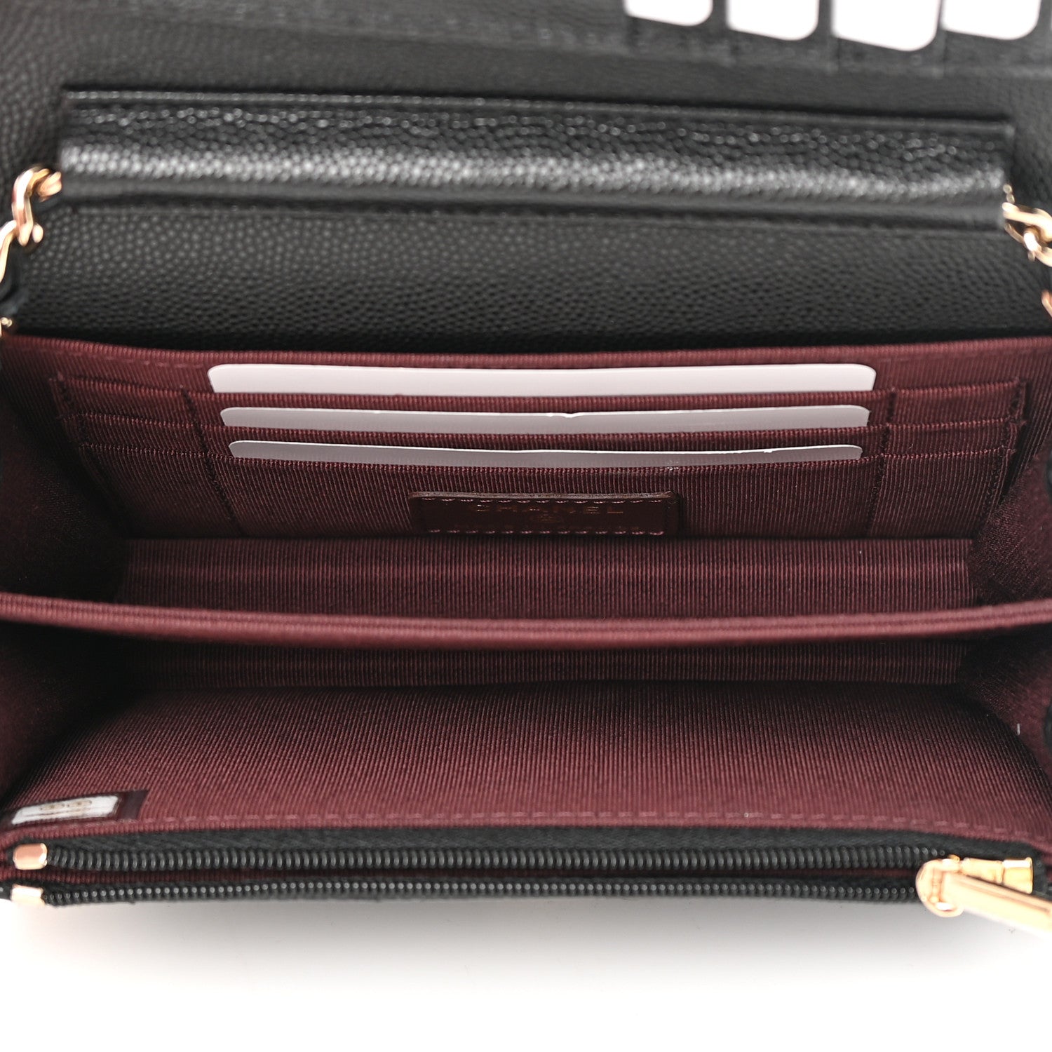 Chanel Caviar Quilted Mini Wallet On Chain WOC Black 5 of 11