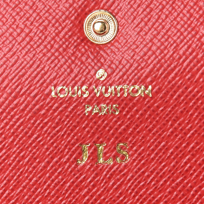 Louis Vuitton Damier Ebene Emilie Wallet Red 6 of 8
