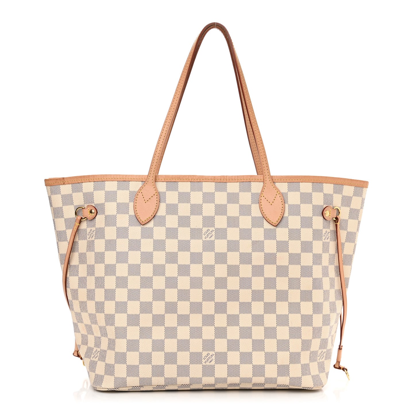 Damier Azur Neo Neverfull MM Rose Ballerine