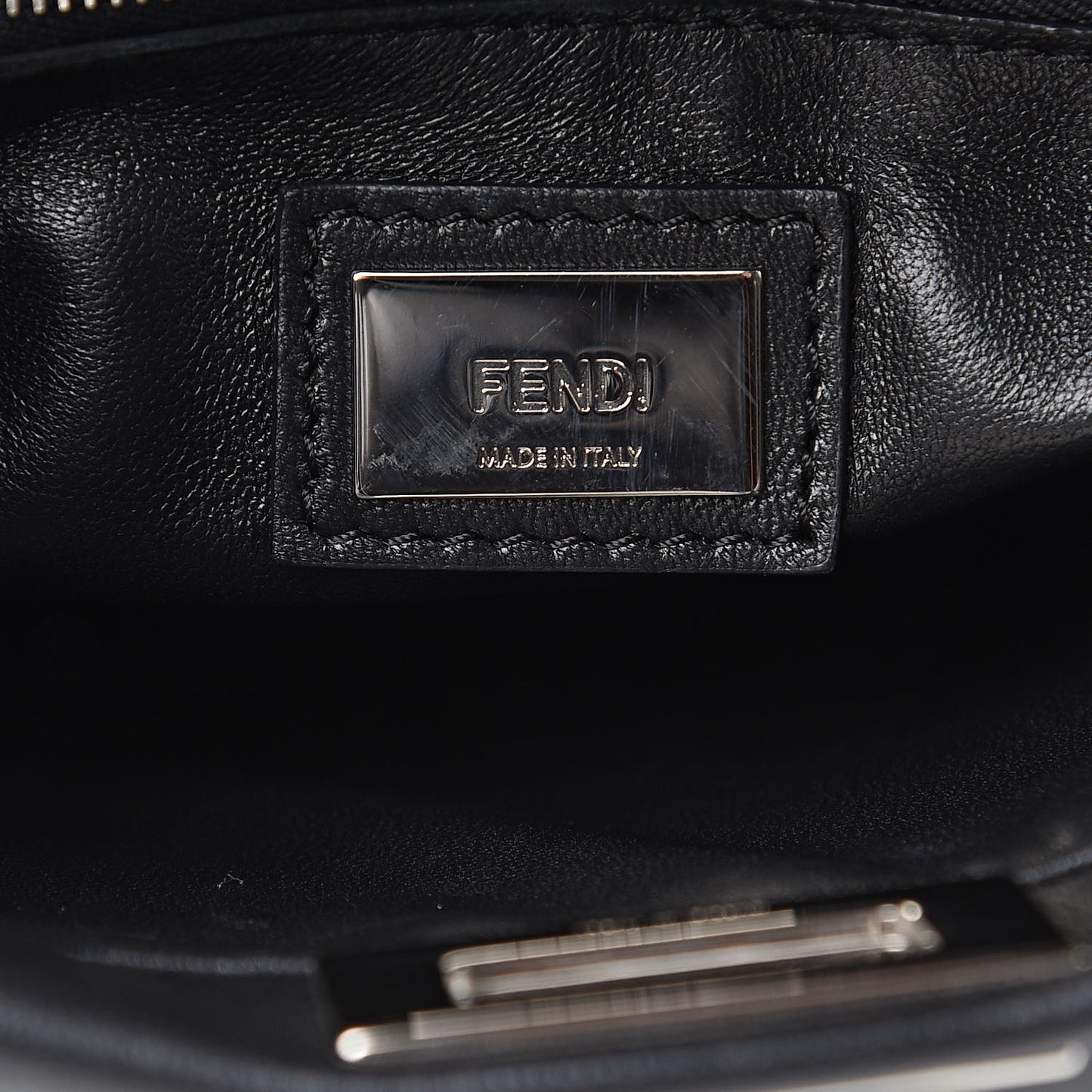 Nappa Waves Bi-Color Mini Peekaboo Iconic Satchel Black Turchese
