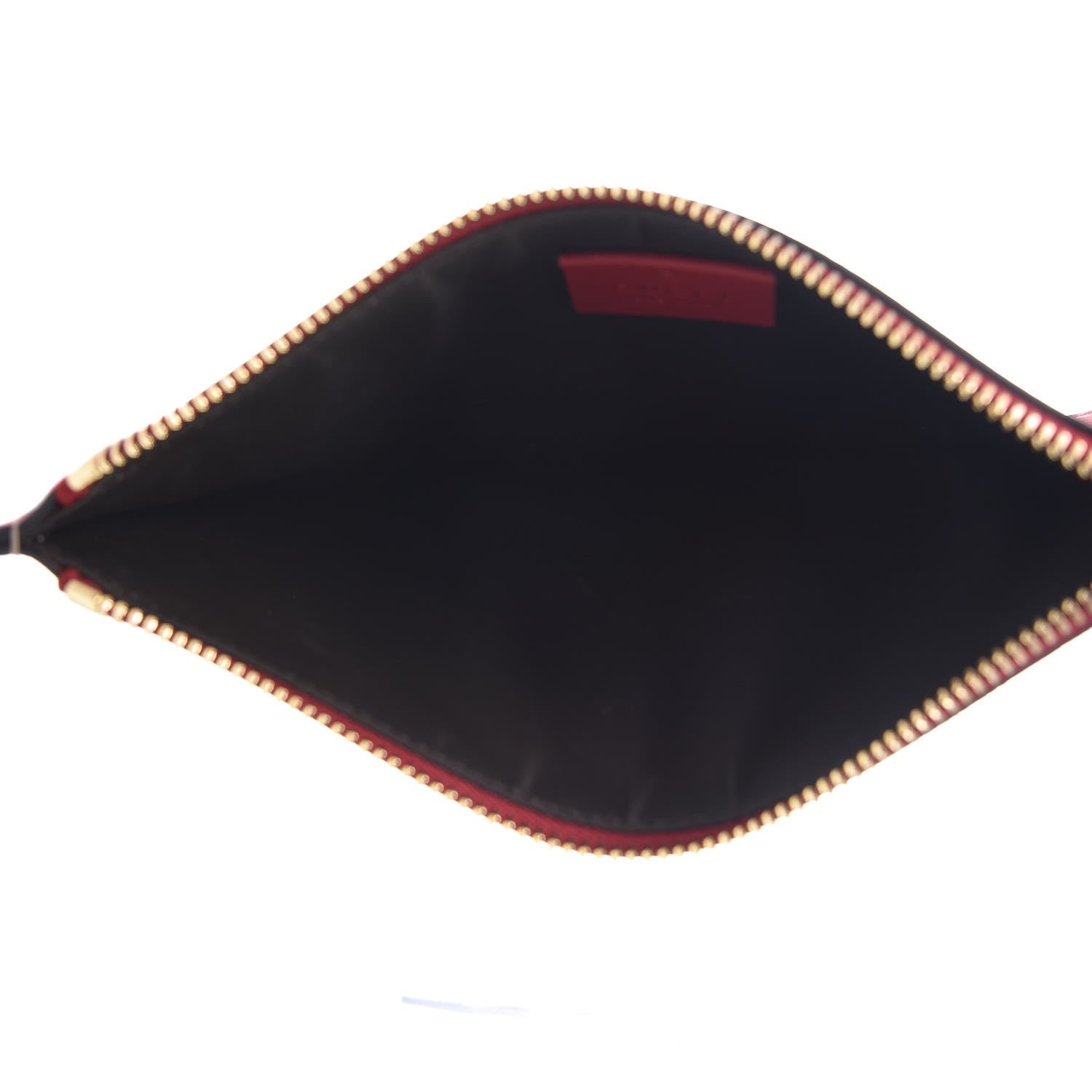 Gucci GG Supreme Monogram Merveilles Lips Zip Pouch Hibiscus Red 5 of 9