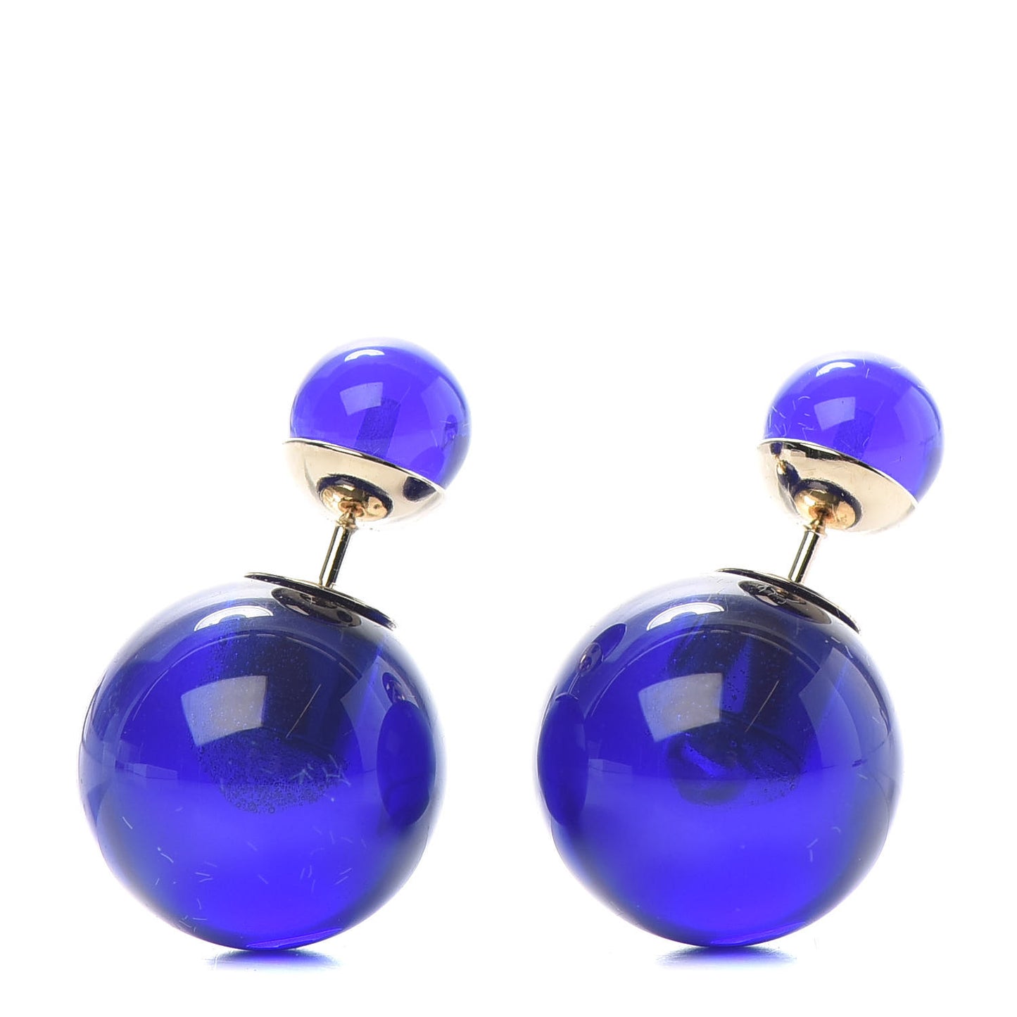 Mise En Dior Tribal Earrings Navy