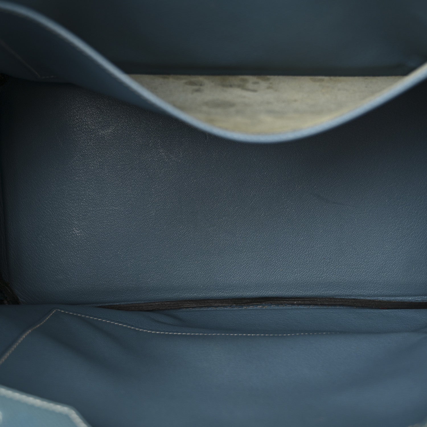 Hermes Courchevel Birkin 35 Blue Jean 5 of 11