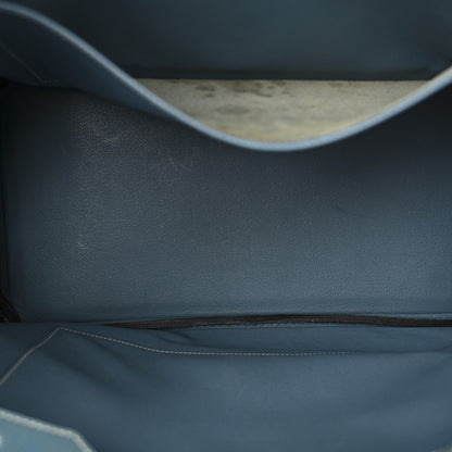 Hermes Courchevel Birkin 35 Blue Jean 5 of 11