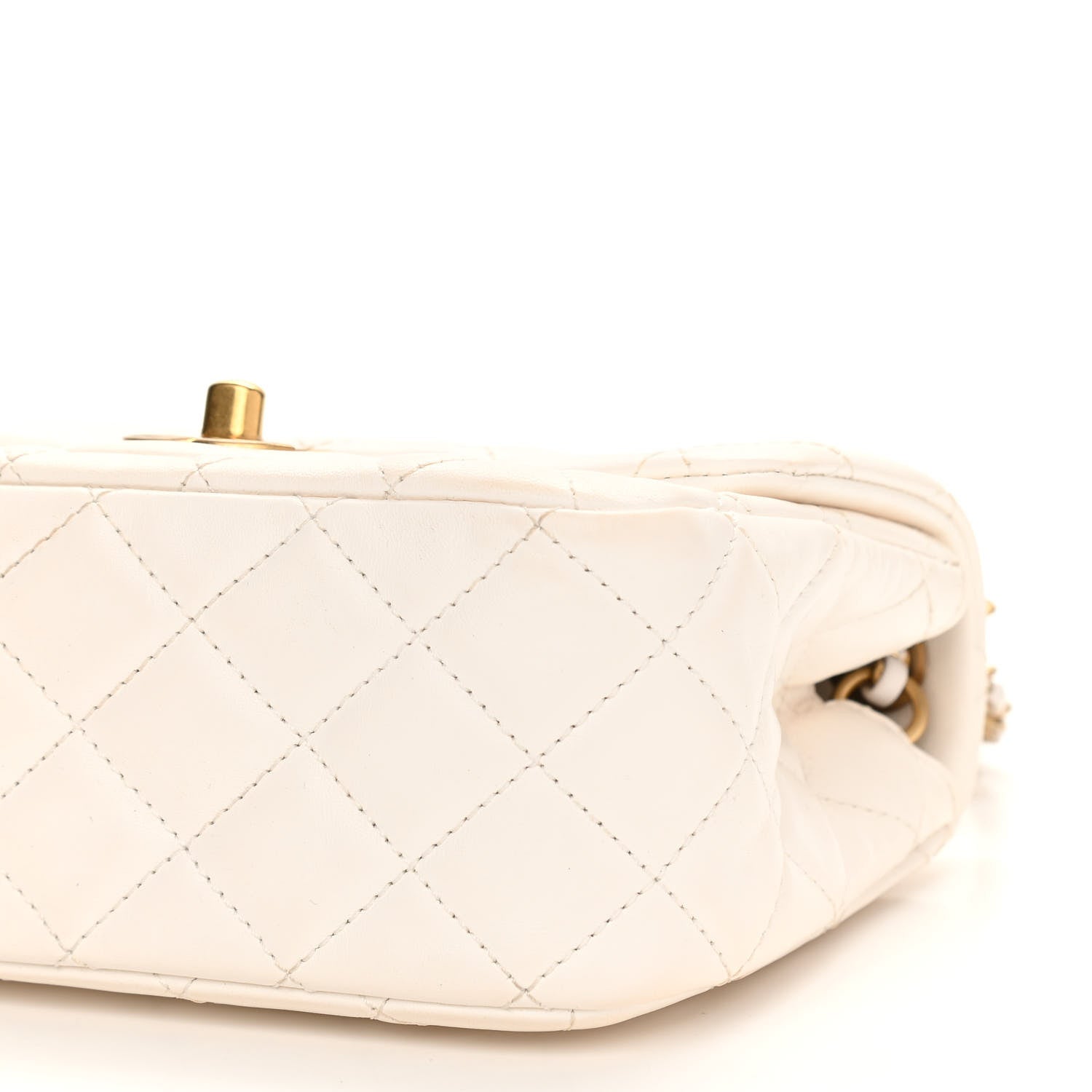 Chanel Lambskin Quilted Mini Pearl Crush Flap White 6 of 11