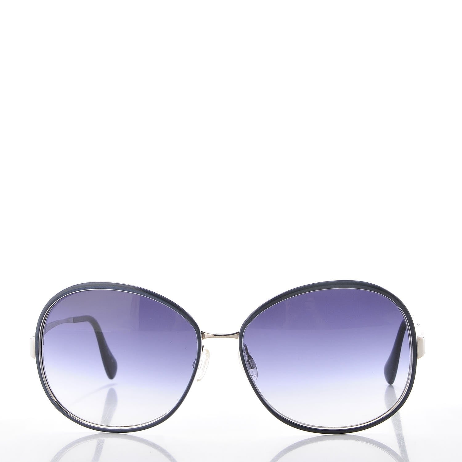 Oliver Peoples Racy Round Sunglasses Blue Silver 2 of 8