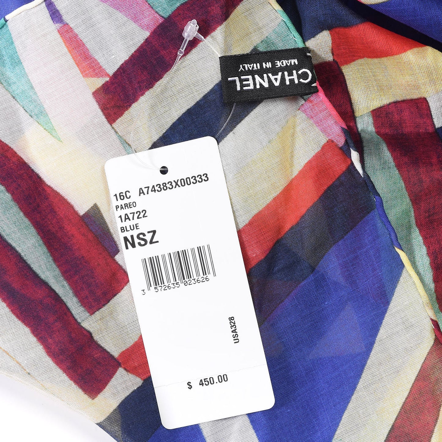 Cotton CC Pareo Scarf Blue