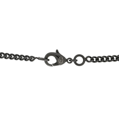 Chanel Ruthenium Crystal CC Necklace Black 5 of 5