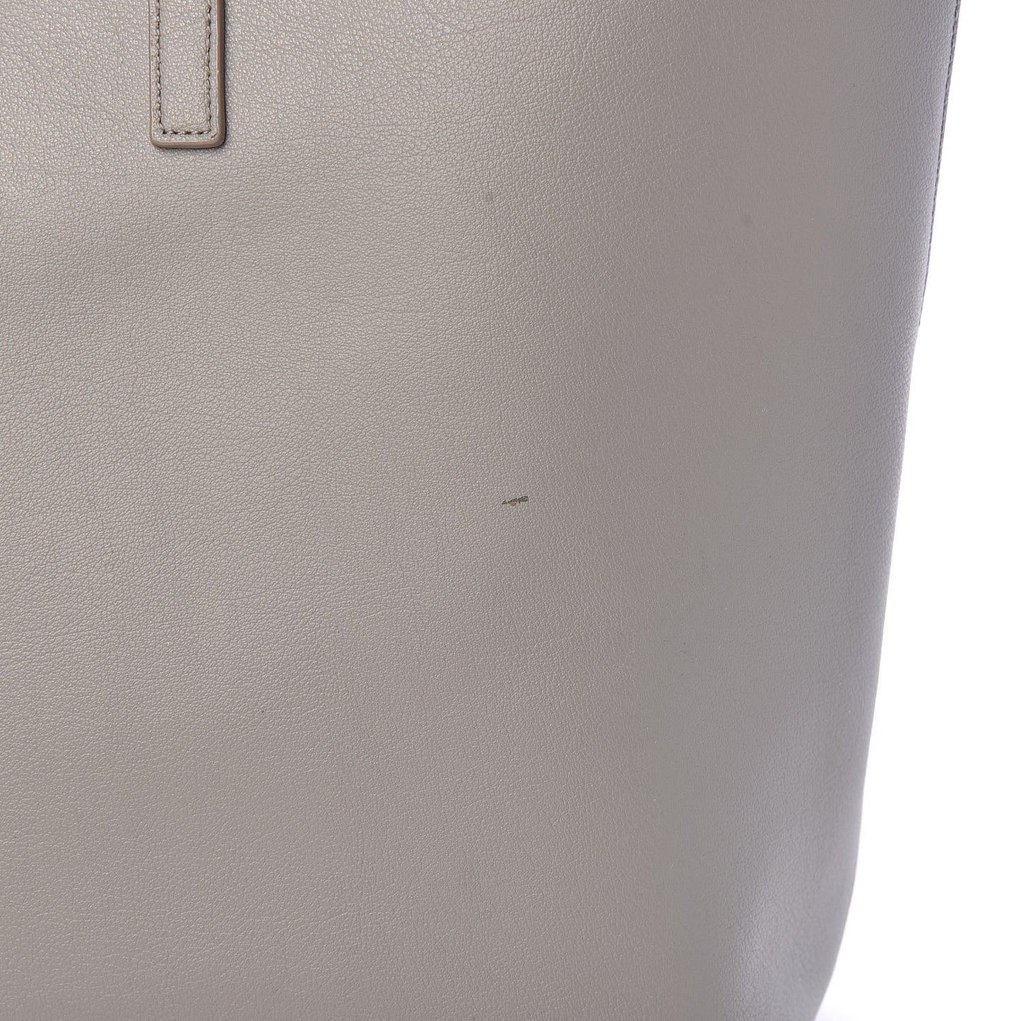 Calfskin Large Shopping Tote Oyster Gray