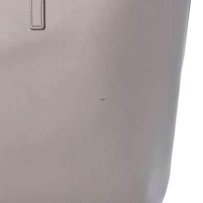 Saint Laurent Calfskin Large Shopping Tote Oyster Gray 21 of 21