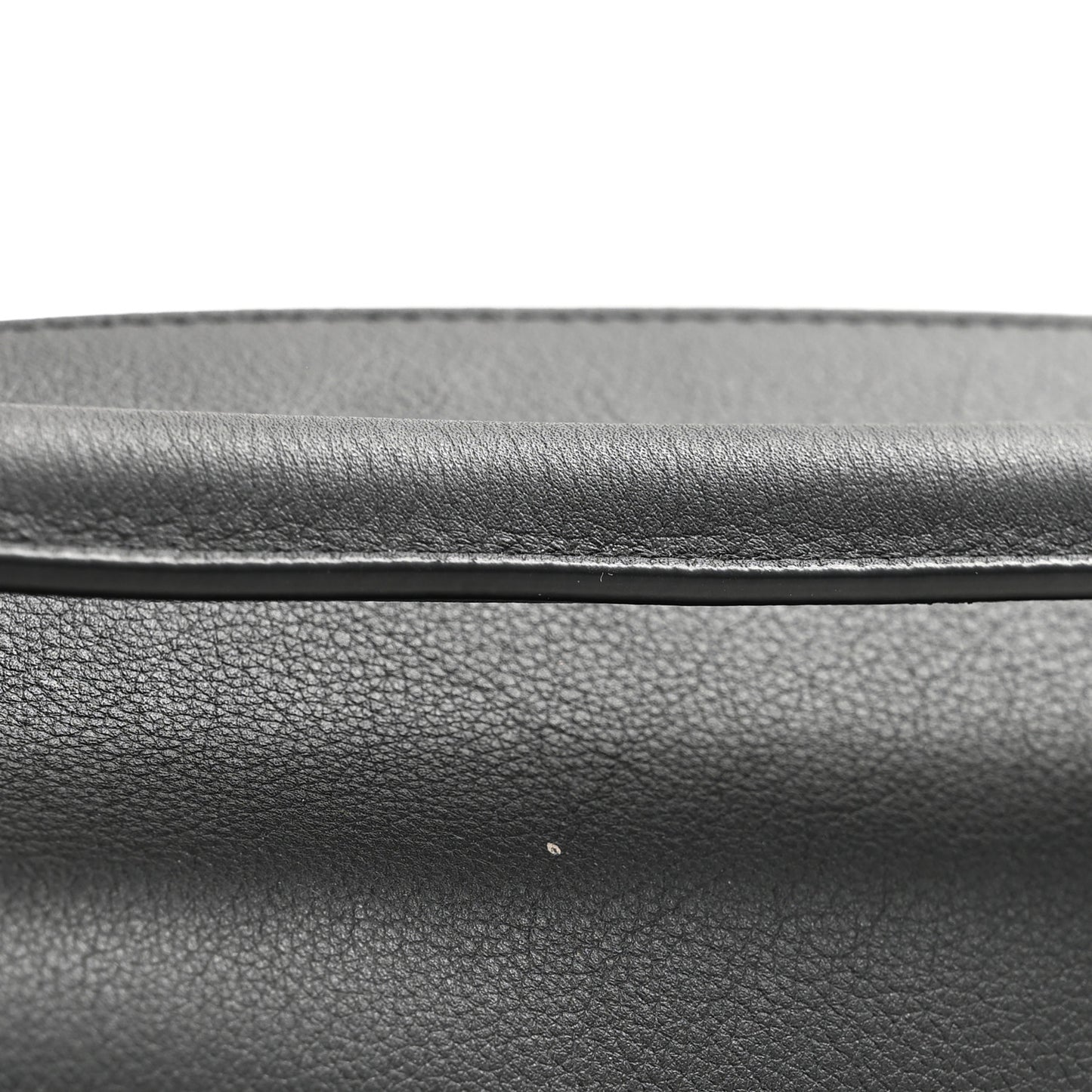 Calfskin Small Puzzle Edge Bag Black