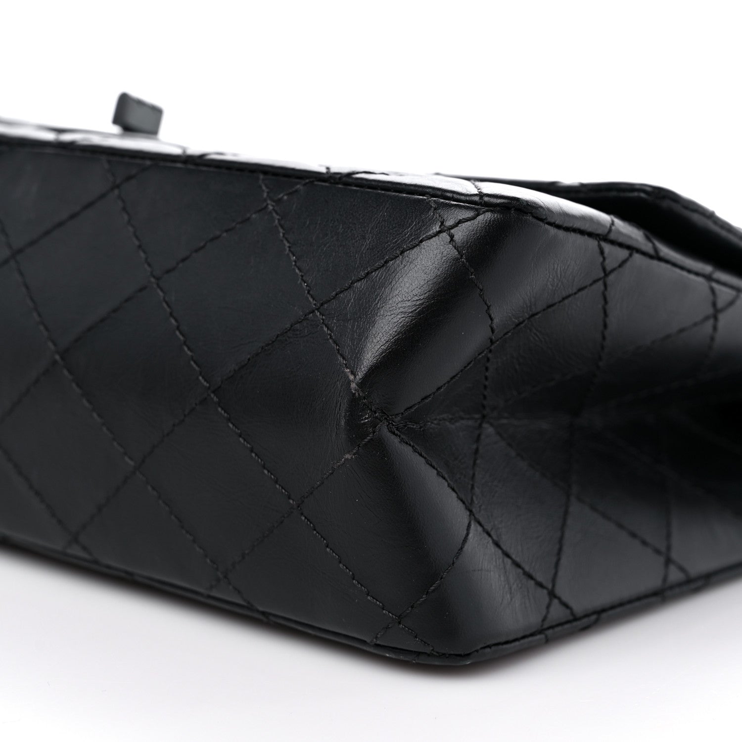Chanel Aged Calfskin Quilted 2.55 Reissue 226 Flap So Black 9 of 11