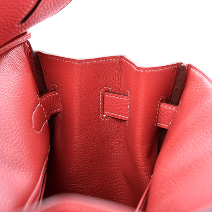 Hermes Taurillon Clemence Horseshoe Birkin 35 Rose Jaipur 10 of 16