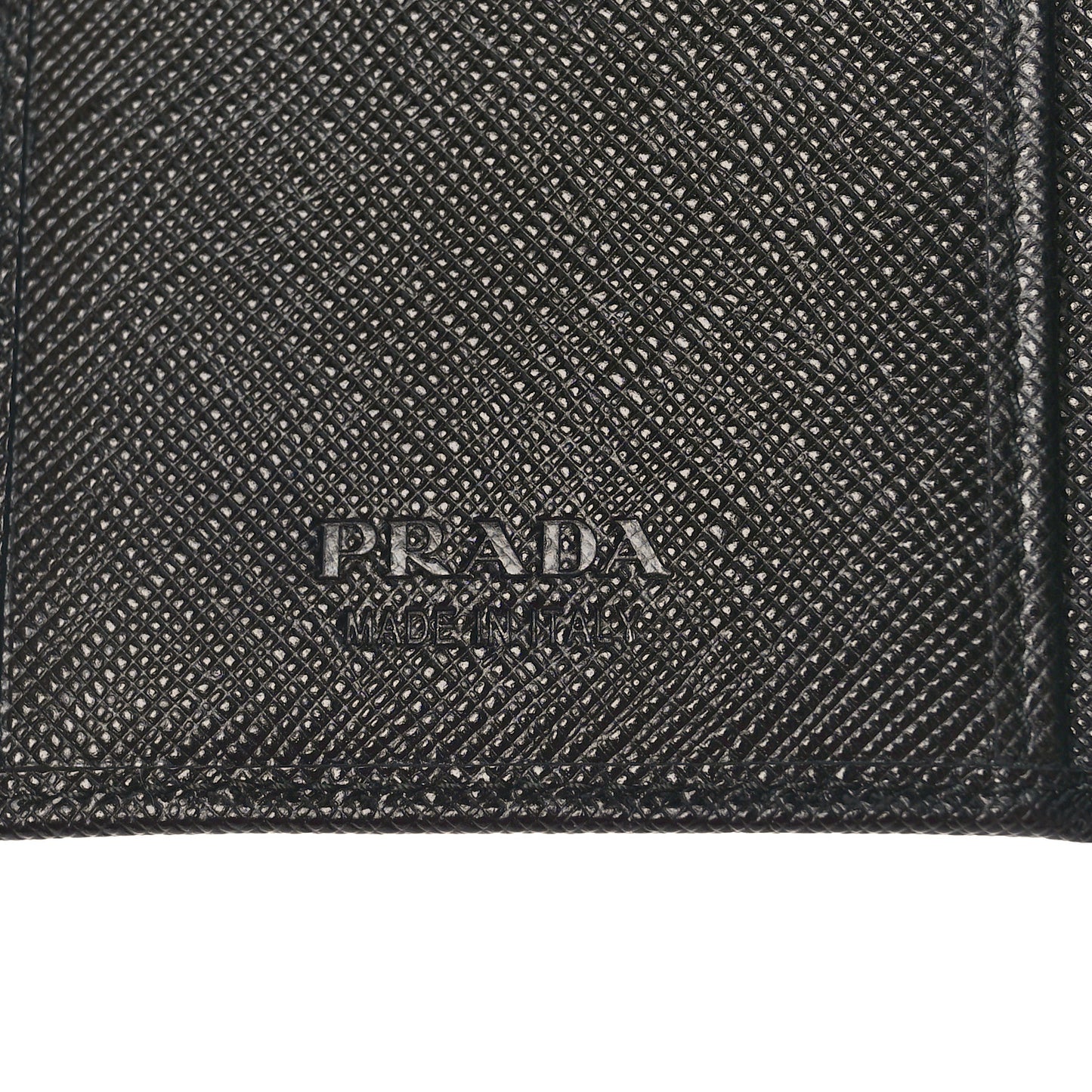 Saffiano Corner Card Holder Black