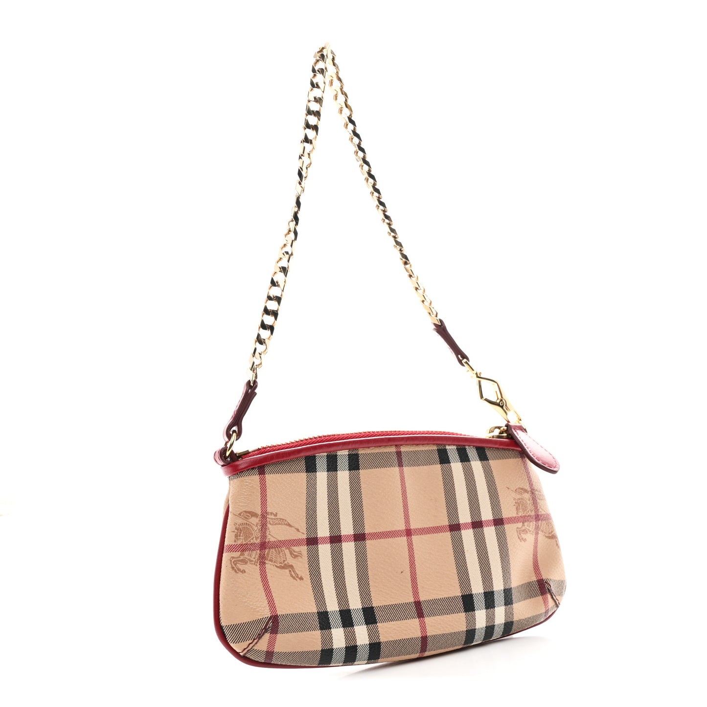 Haymarket Check Clara Pochette Military Red