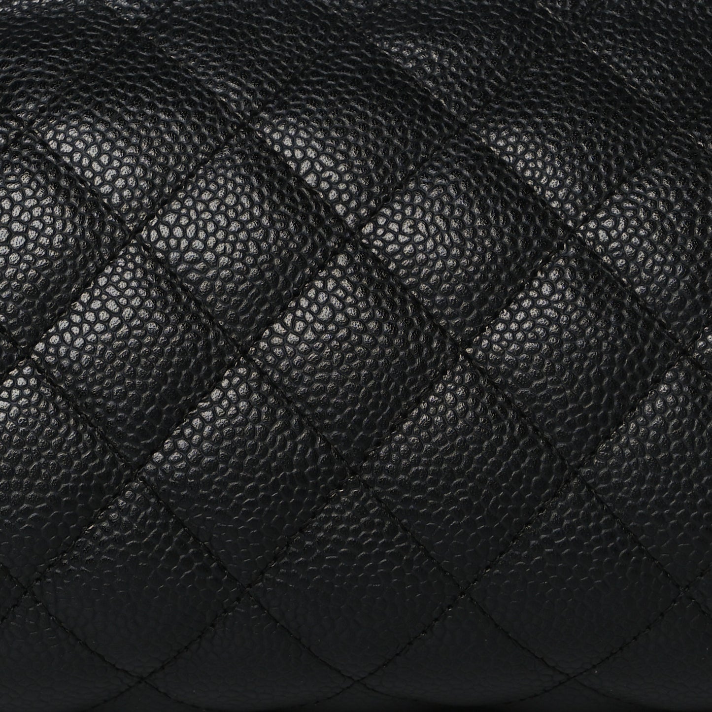 Caviar Quilted Timeless Clutch Black
