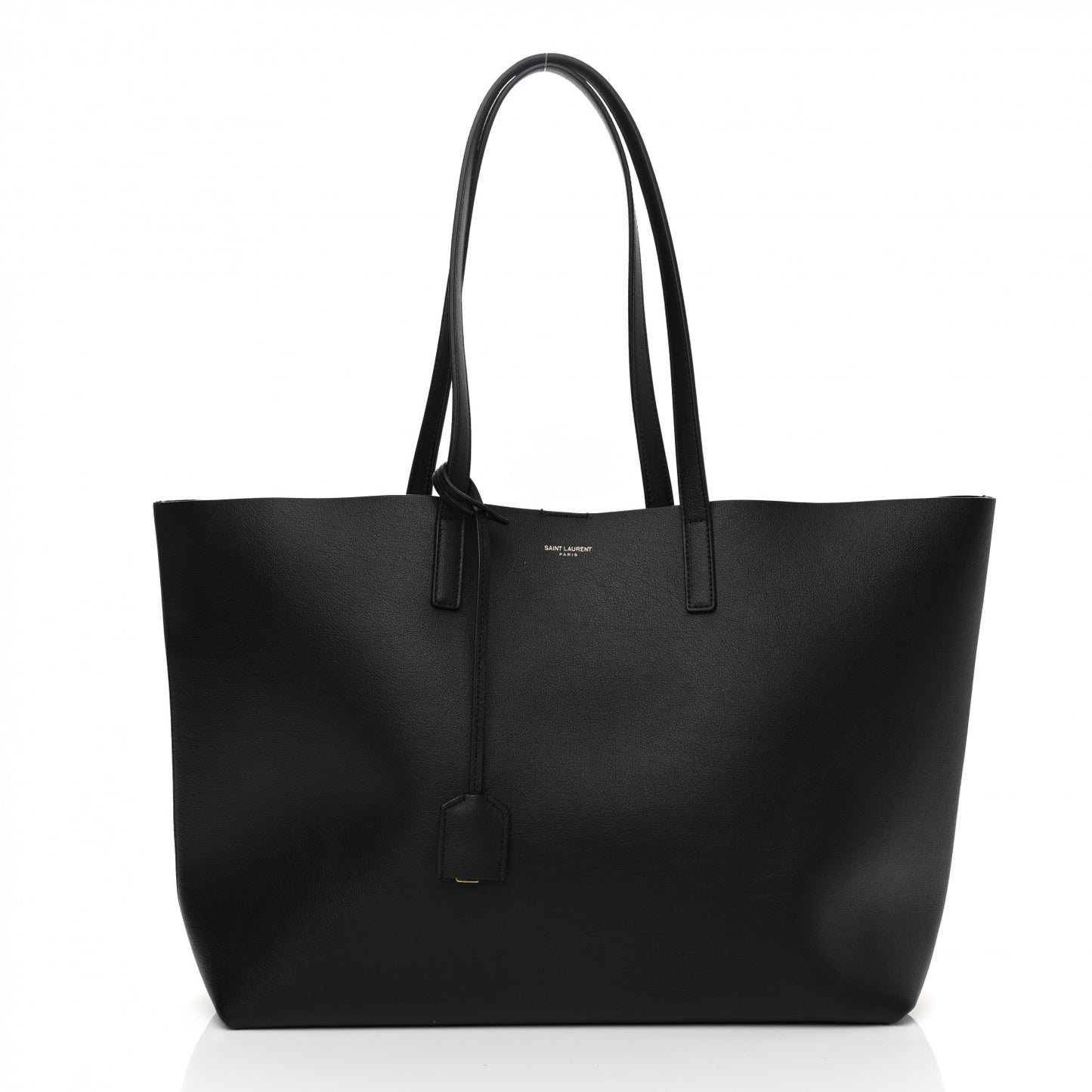 Calfskin Large Shopping Tote Black