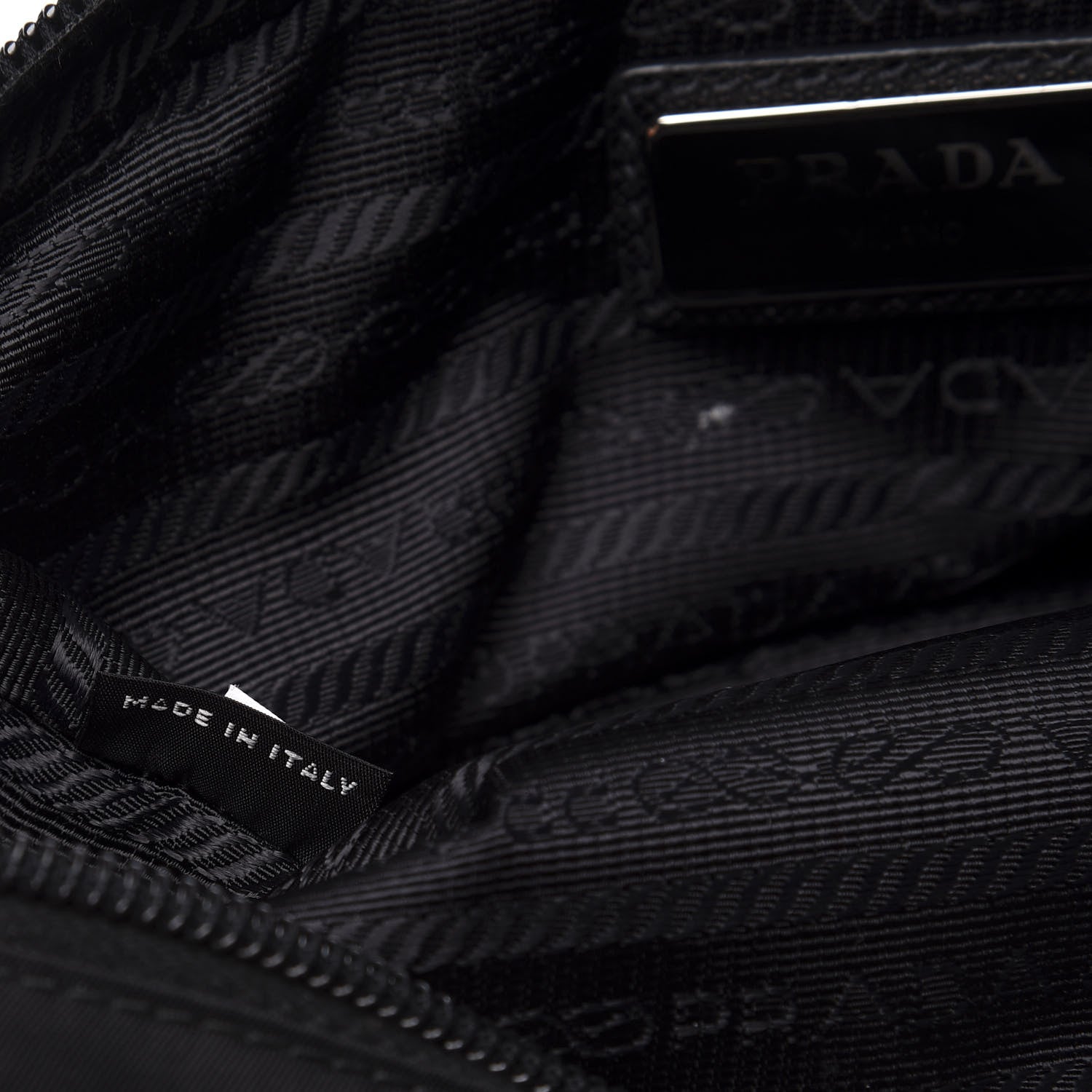 Prada Tessuto Nylon Saffiano Belt Bag Blue 6 of 9