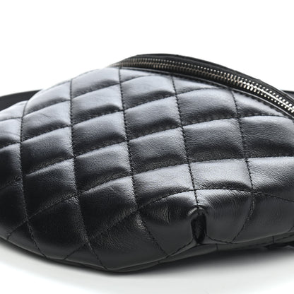 Chanel Calfskin Quilted Waist Belt Bag Black 9 of 9