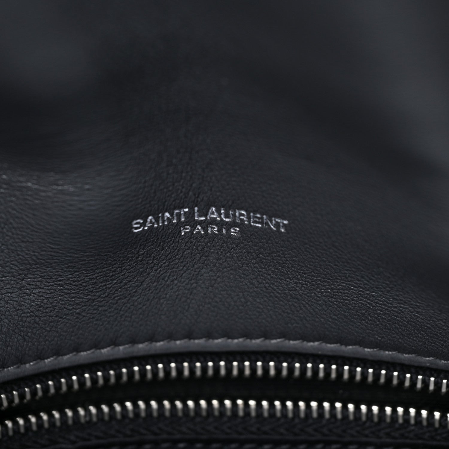 Saint Laurent Lambskin Quilted Toy Loulou Puffer Monogram Chain Satchel Storm 10 of 13