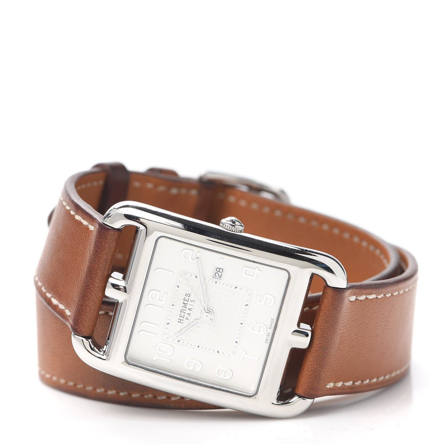 Stainless Steel Barenia 29mm Cape Cod Double Tour Quartz Watch Fauve