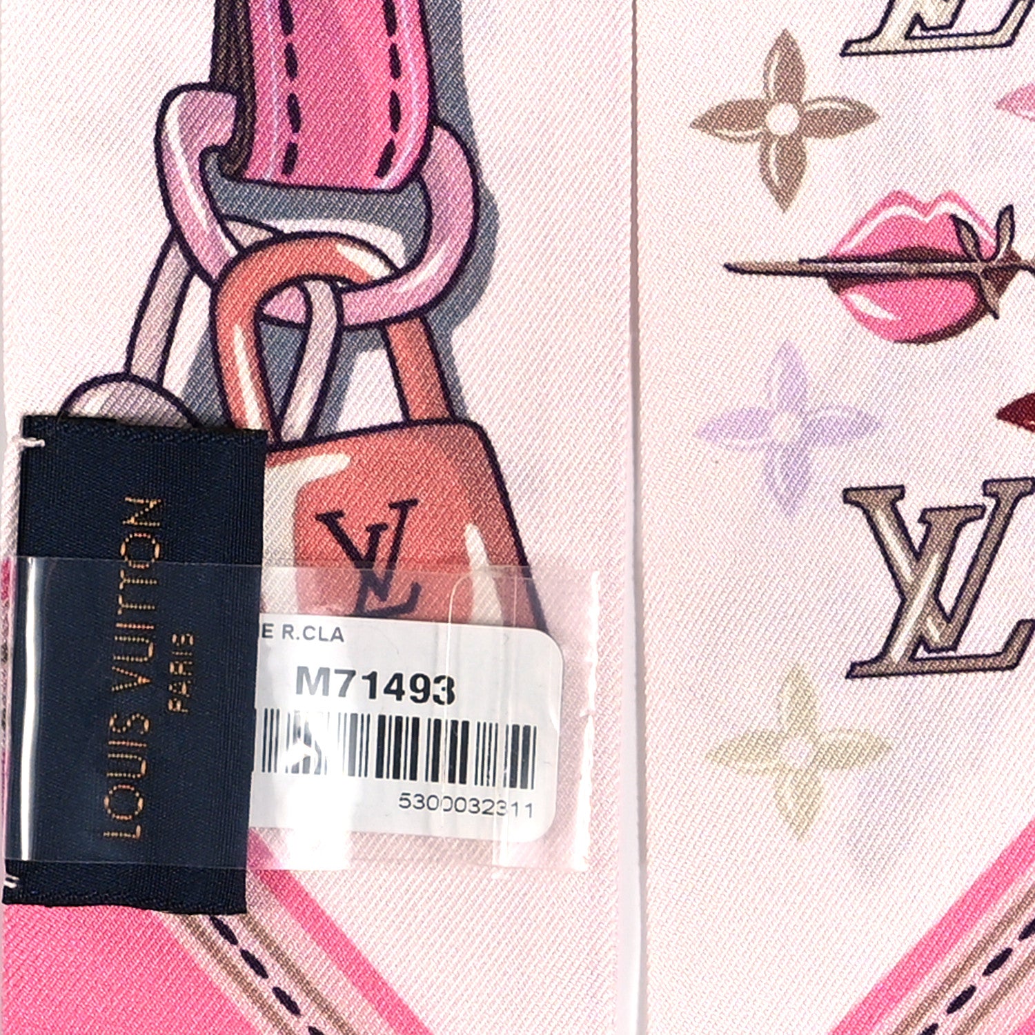 Louis Vuitton Silk Monogram A la Folie BB Bandeau Light Pink 3 of 4