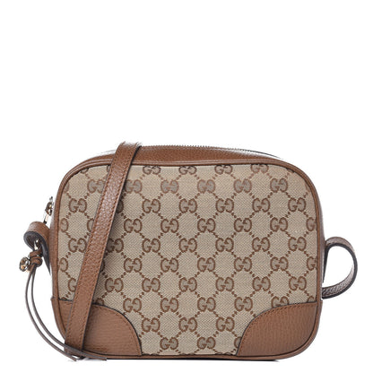 Gucci Monogram Mini Bree Messenger Bag Beige Tabacco 1 of 8