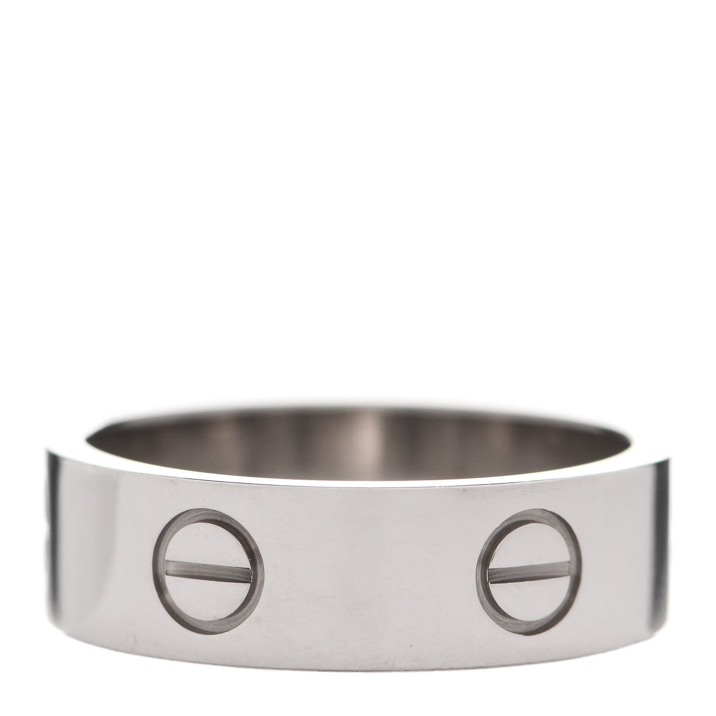 18K White Gold 6mm LOVE Ring 57 8