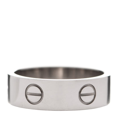 Cartier 18K White Gold 6mm LOVE Ring 57 8 3 of 5