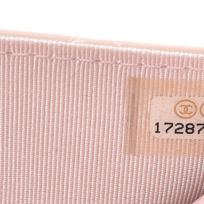 Chanel Patent Quilted Wallet On Chain WOC Light Pink 8 of 10
