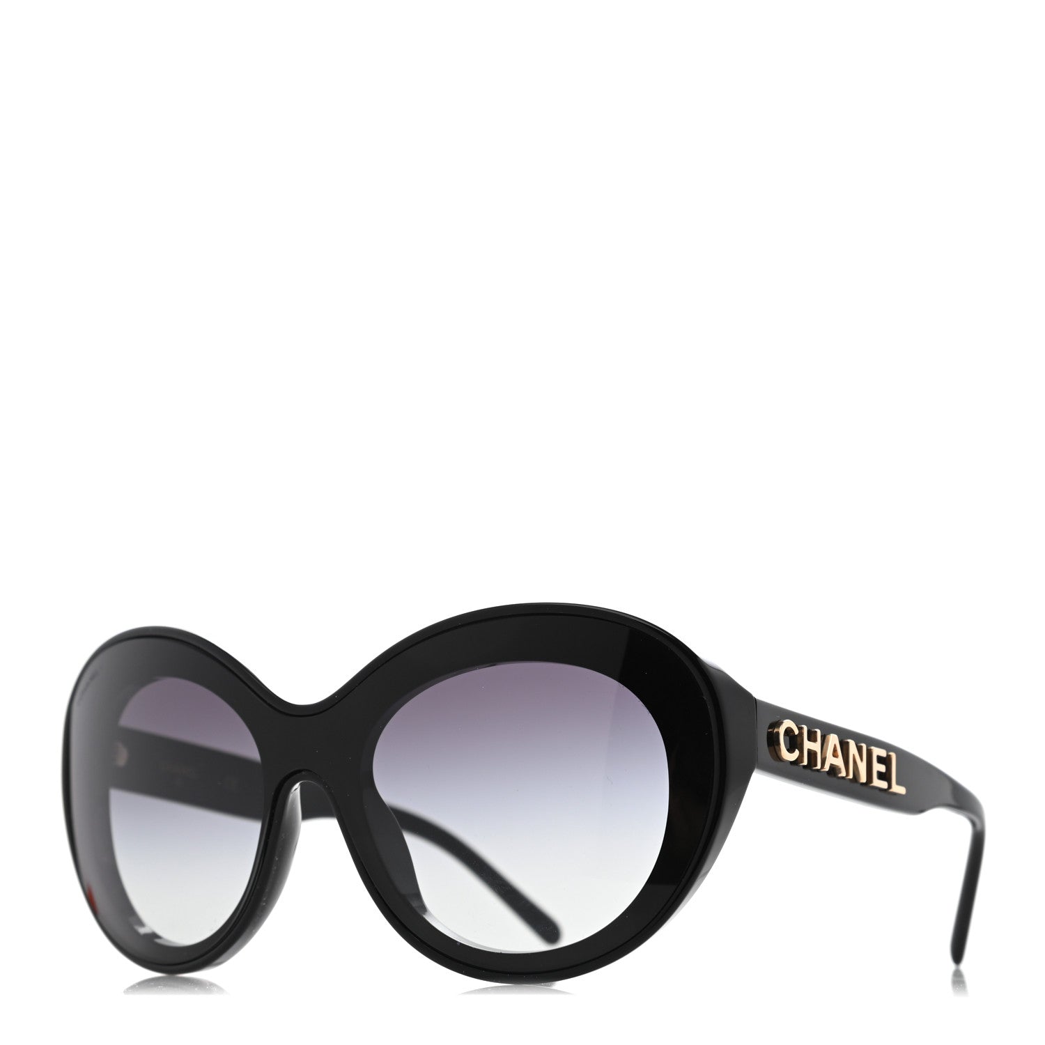 Chanel Shield Sunglasses 71281 Black 1 of 7