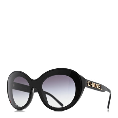 Chanel Shield Sunglasses 71281 Black 1 of 7