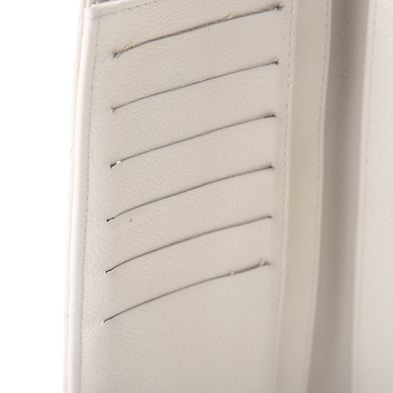 Chanel Caviar Quilted Large Flap Wallet White 14 of 14