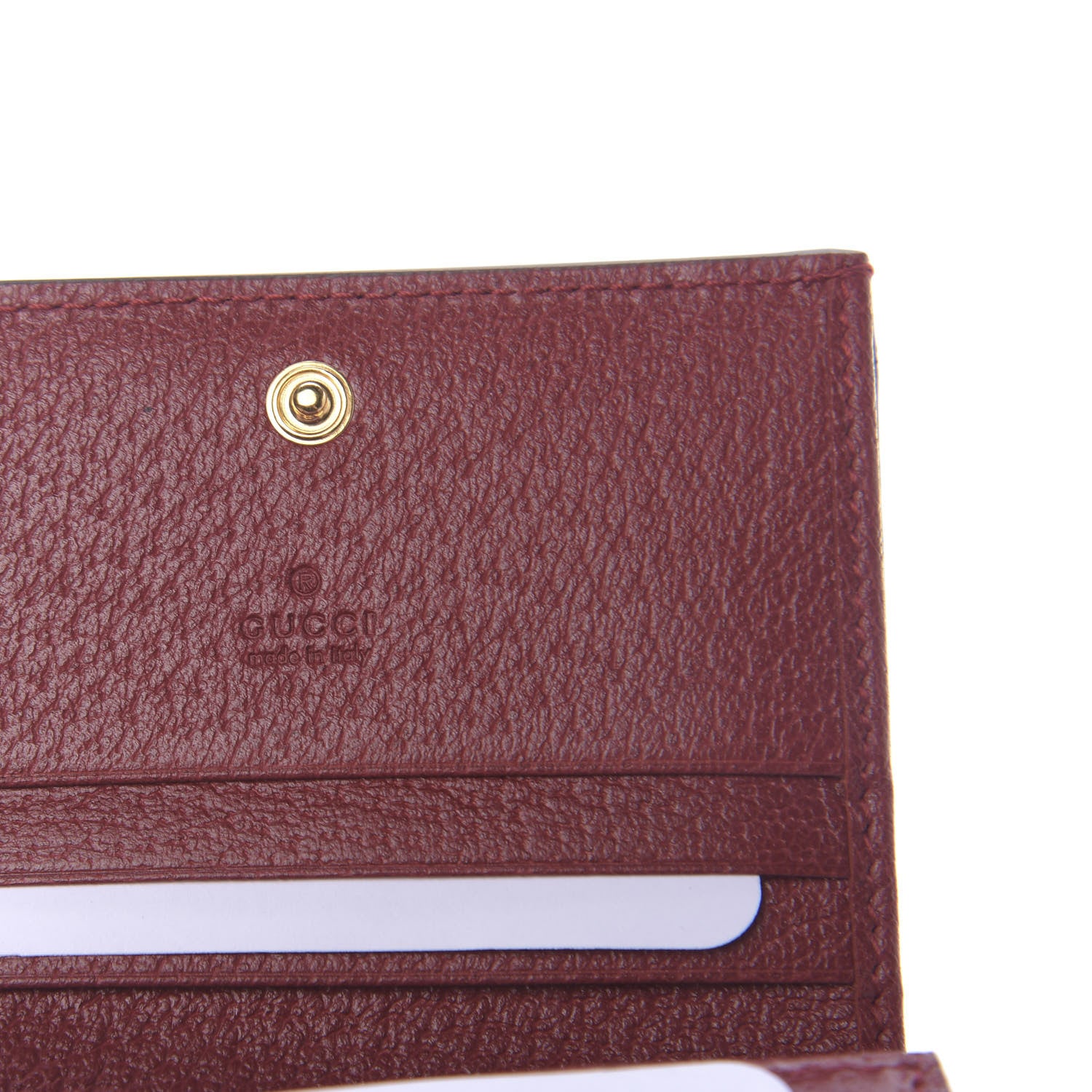 Gucci GG Supreme Monogram Flora Web Ophidia Card Case Red 6 of 7