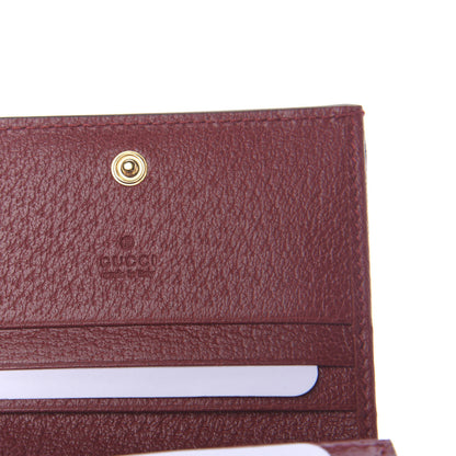 Gucci GG Supreme Monogram Flora Web Ophidia Card Case Red 6 of 7
