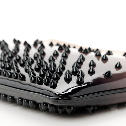 Christian Louboutin Patent Degrade Loubiposh Spiked Clutch Nude Black 10 of 10