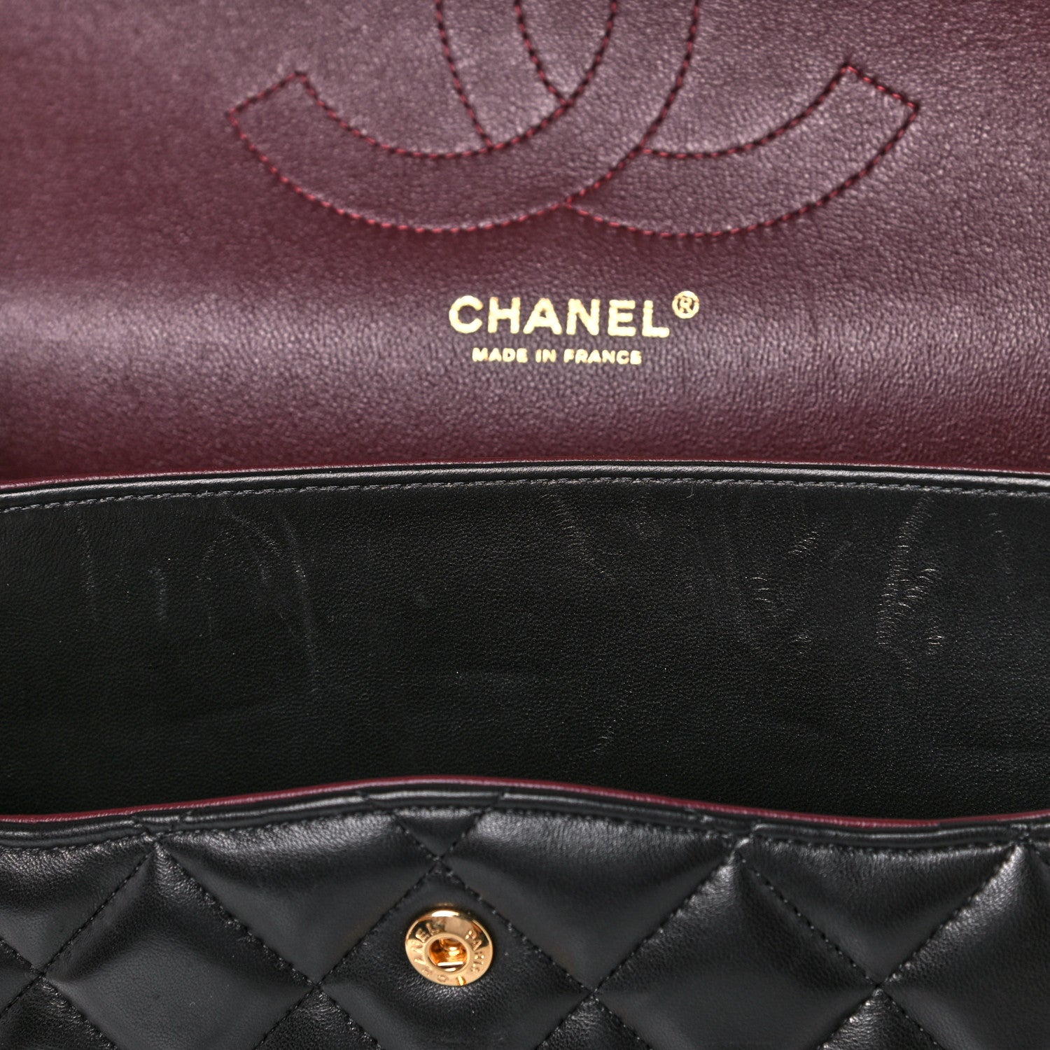 Chanel Lambskin Quilted Jumbo Double Flap Black 15 of 20