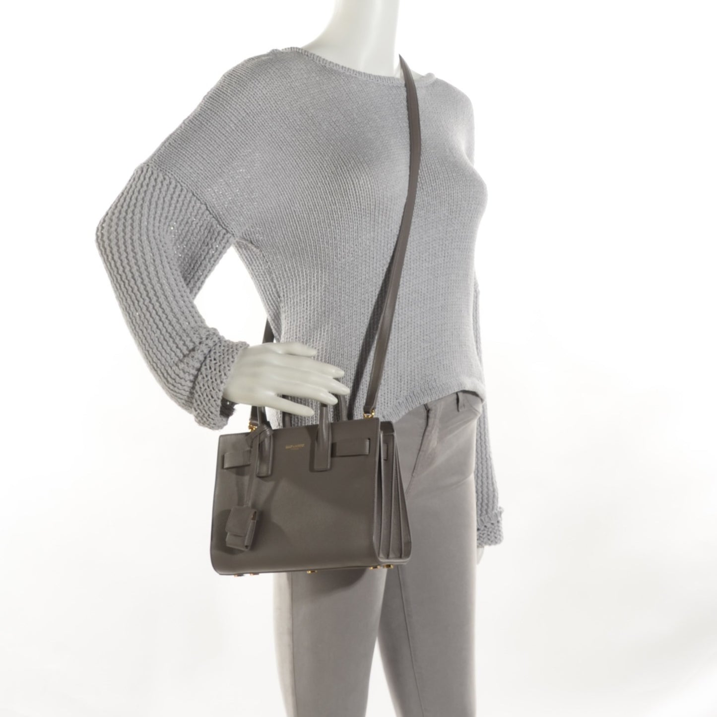 Calfskin Nano Sac De Jour Fog