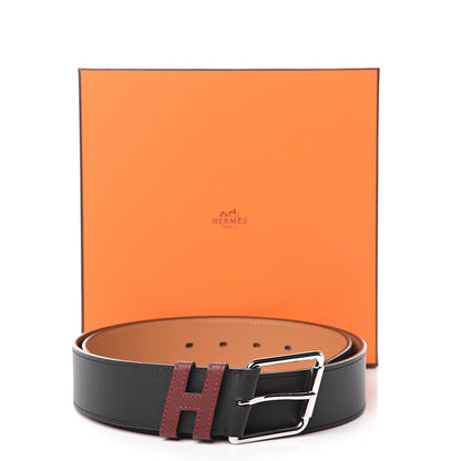 Hermes Sombrero 40mm Partner Belt 95 Black Rouge H 6 of 6