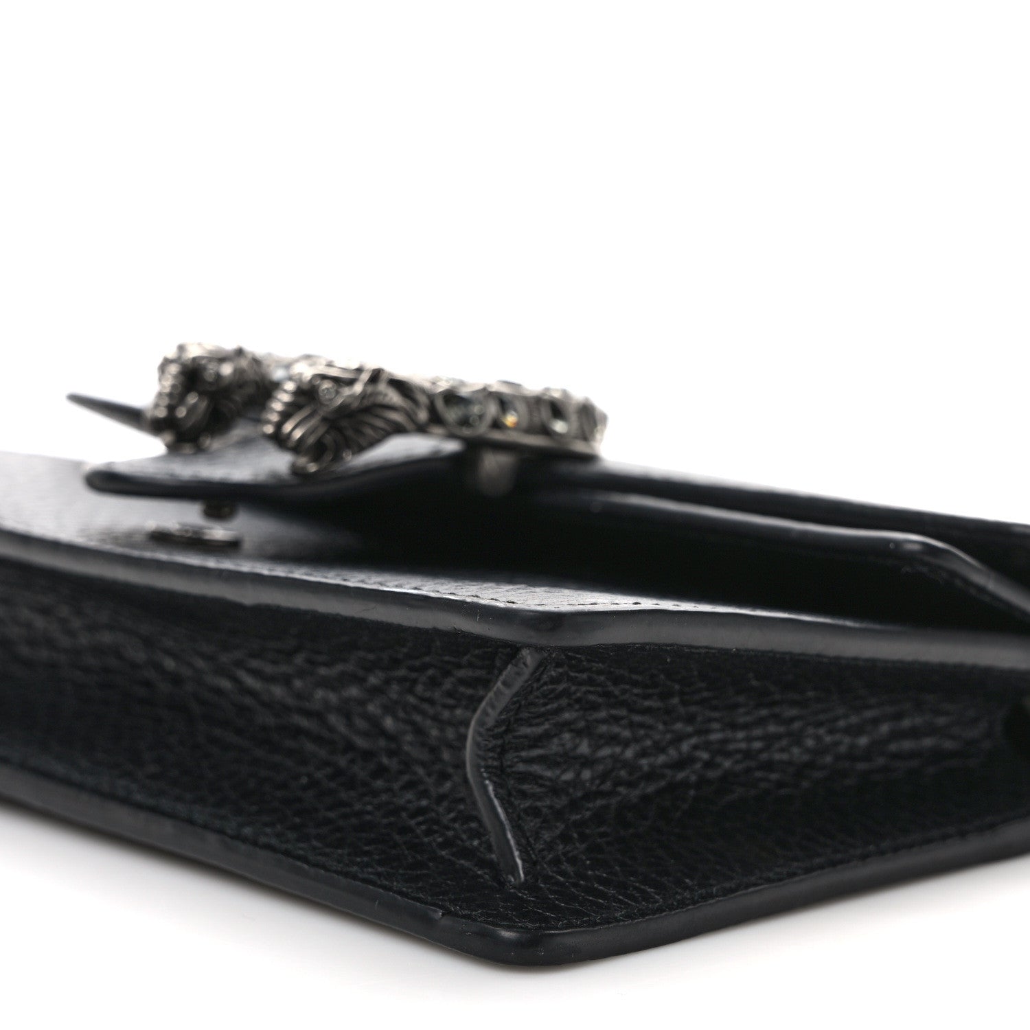 Gucci Calfskin Super Mini Dionysus Shoulder Bag Black 8 of 9