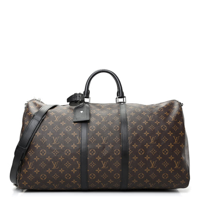 Louis Vuitton Monogram Macassar Keepall Bandouliere 55 1 of 9
