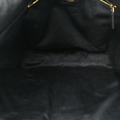 Saint Laurent Lambskin Quilted Maxi Icare Shopping Tote Black 6 of 13