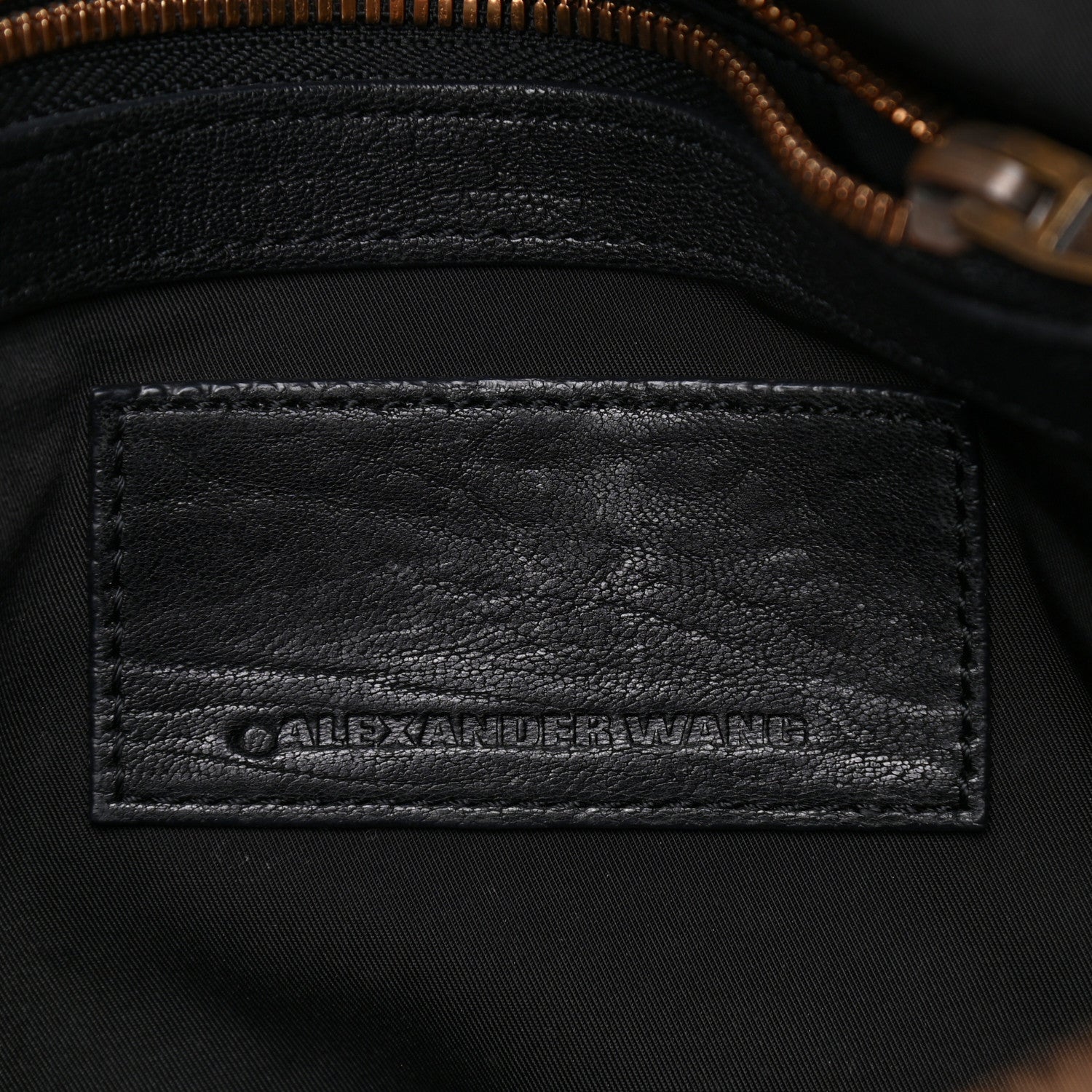 Alexander Wang Pebbled Lambskin Rockie Black Antique Brass Hardware 5 of 14