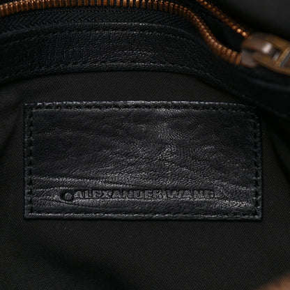 Alexander Wang Pebbled Lambskin Rockie Black Antique Brass Hardware 5 of 14